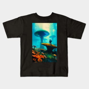 Abstract Another World Explorer Kids T-Shirt